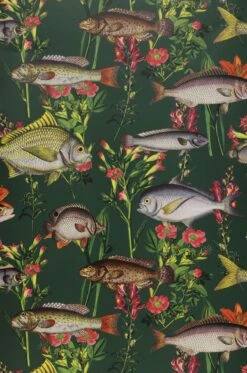 Tapete Pantea Dunkelgrün