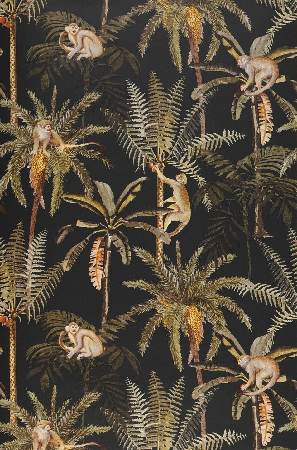 Tapete Greenery Schwarz 2 Tapete Greenery Schwarz – Bild 2