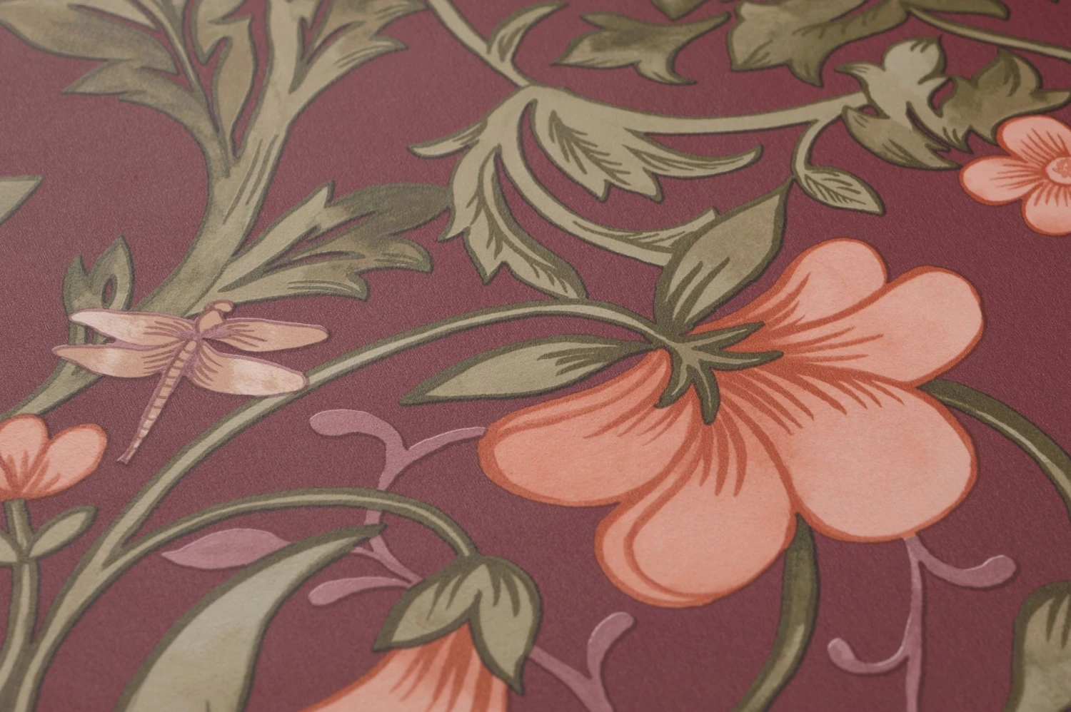 Tapete Andana Weinrot 3 Tapete Andana Weinrot – Bild 3