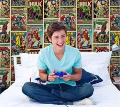 Tapete 1960s Marvel Heroes Gelb 6 Tapete 1960s Marvel Heroes Gelb -Tapetengeschäft 1960s Marvel Heroes 430792 2880x1440