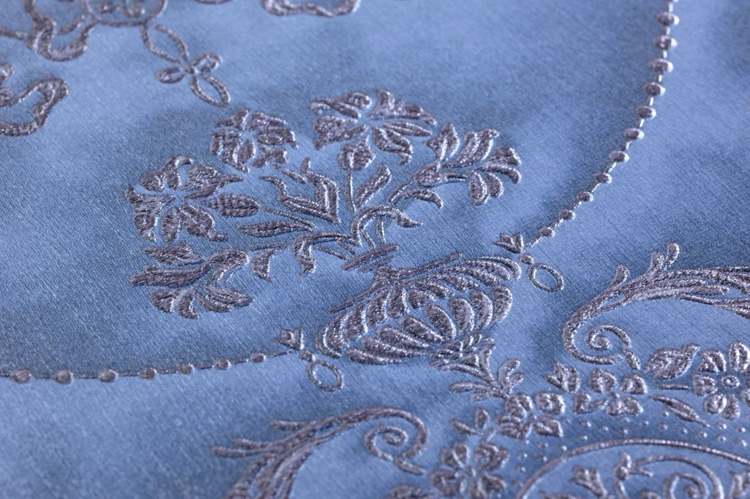 Tapete Rabia Stahlblau 2 Tapete Rabia Stahlblau – Bild 2