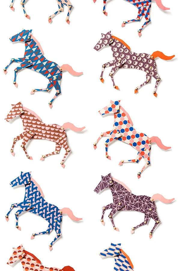 Tapete Horses Blau 2 Tapete Horses Blau – Bild 2