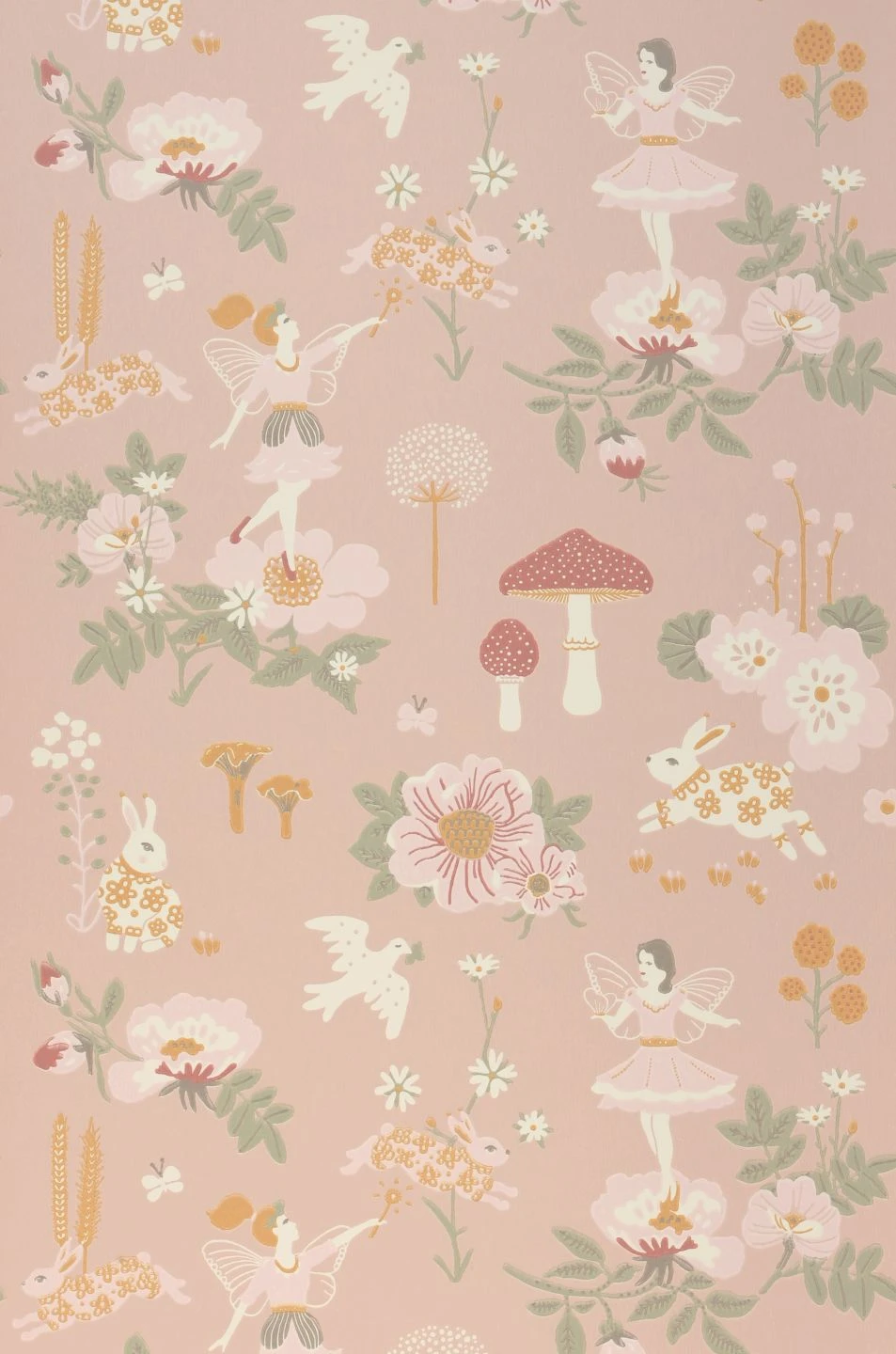 Tapete Old Garden Rosenholz 2 Tapete Old Garden Rosenholz - Image 2