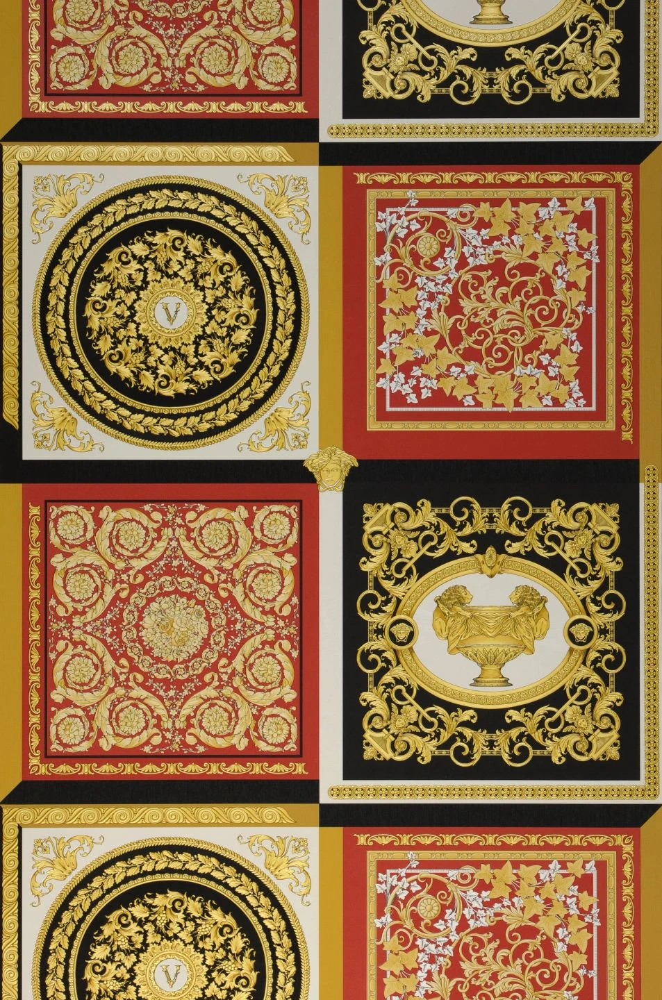 Versace Tapete Minerva Rot 2 Versace Tapete Minerva Rot - Image 2