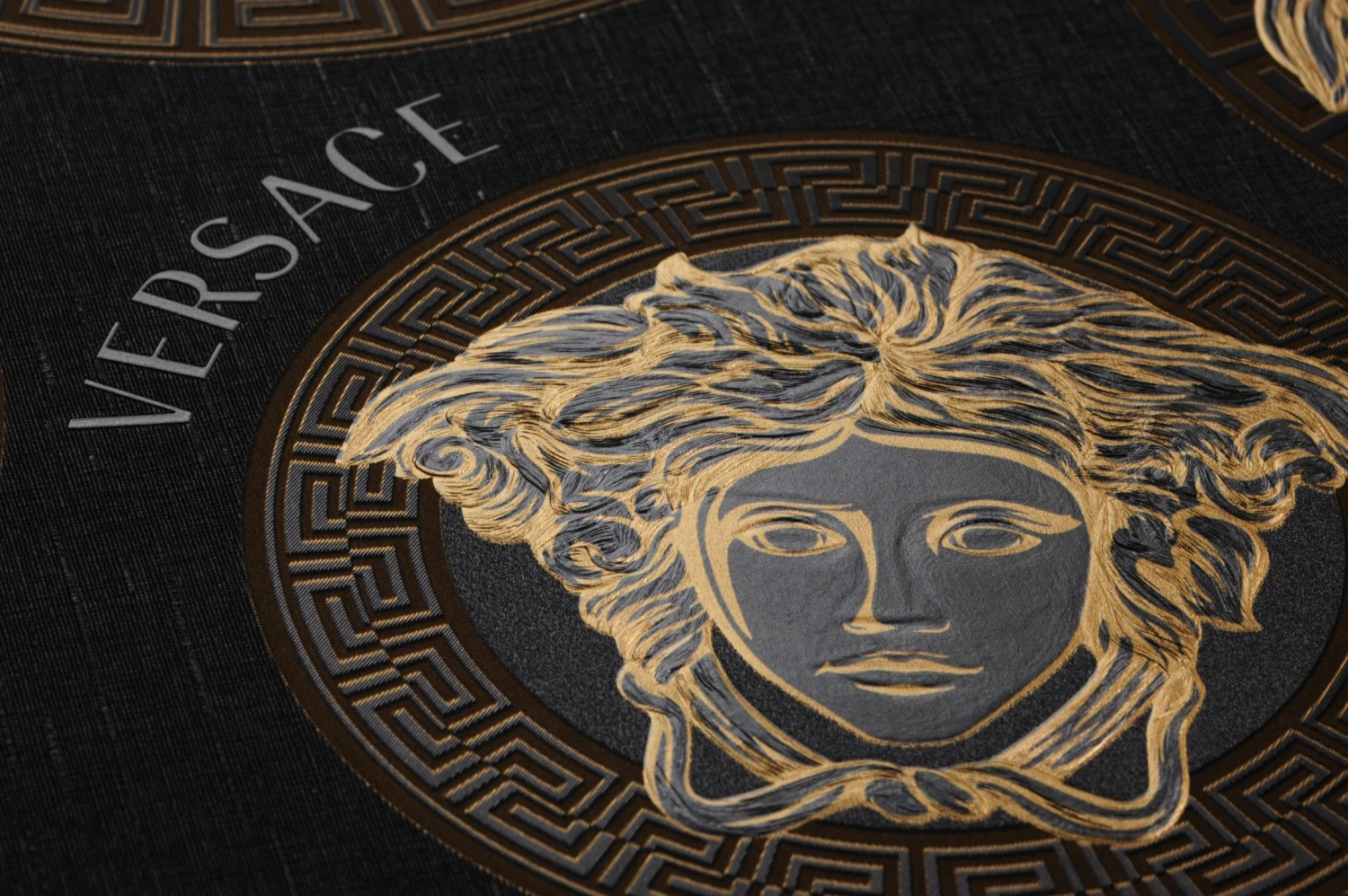 Versace Tapete Athene Schwarz 3 Versace Tapete Athene Schwarz - Image 3