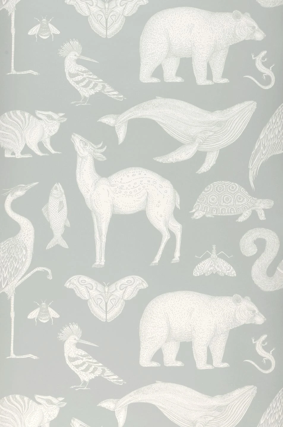 Ferm LIVING Tapete Animal Mintgrau 2 Ferm LIVING Tapete Animal Mintgrau - Image 2