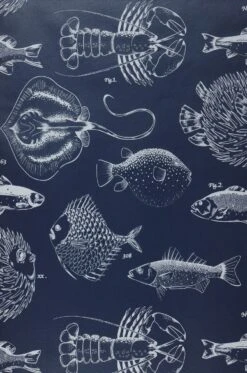 Tapete Oceano Dunkelblau