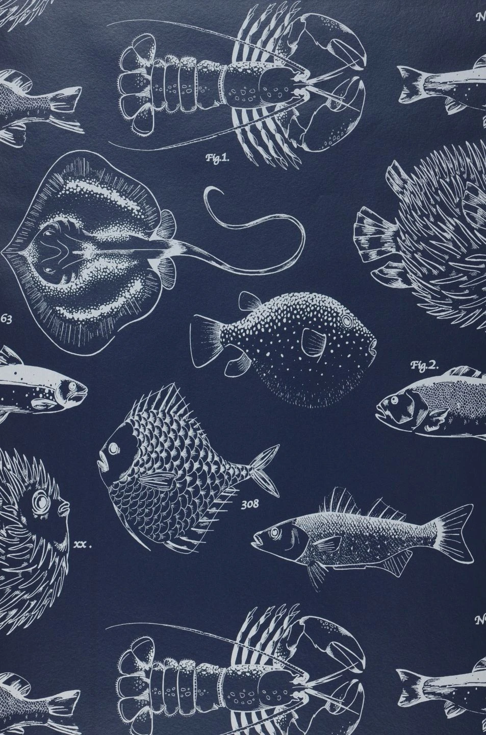 Tapete Oceano Dunkelblau 1 Tapete Oceano Dunkelblau