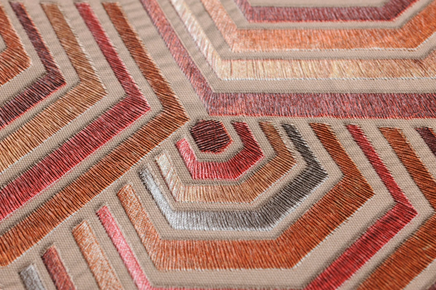 Tapete Baccara Orange 3 Tapete Baccara Orange – Bild 3