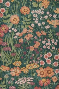 Tapete Dorea Blaugrün