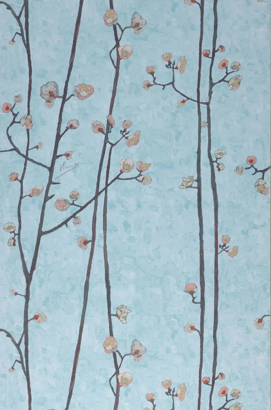 Tapete VanGogh Branches Hellpastelltürkis 1 Tapete VanGogh Branches Hellpastelltürkis