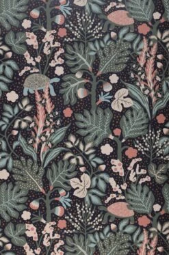 Tapete Botanis Graugrün