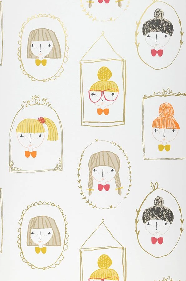 Tapete Girl Friends Honiggelb 2 Tapete Girl Friends Honiggelb - Image 2