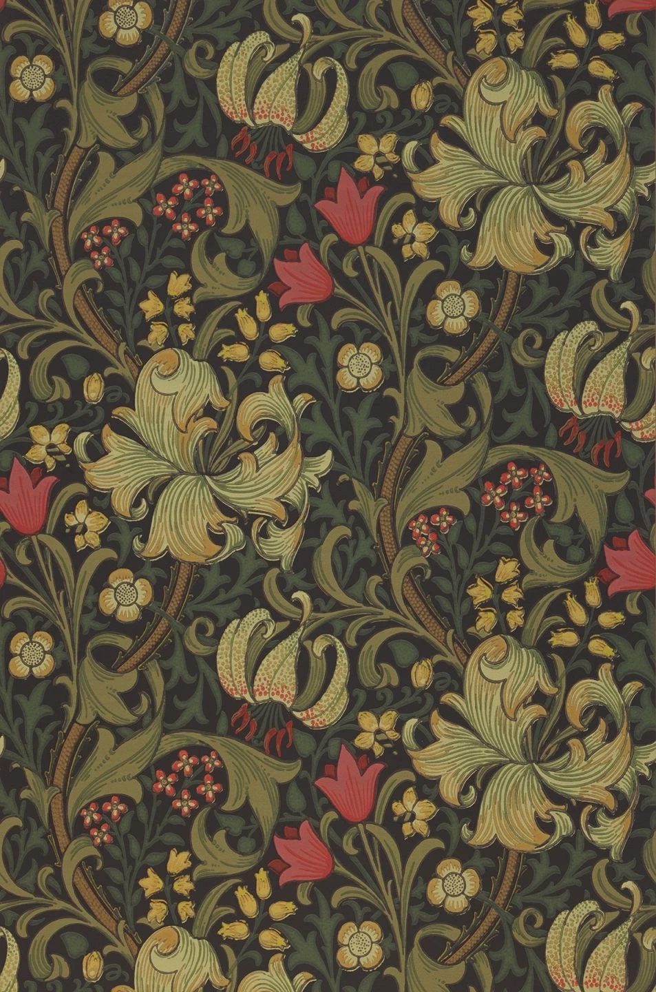 Tapete Wispa Olivgrün 1 Tapete Wispa Olivgrün