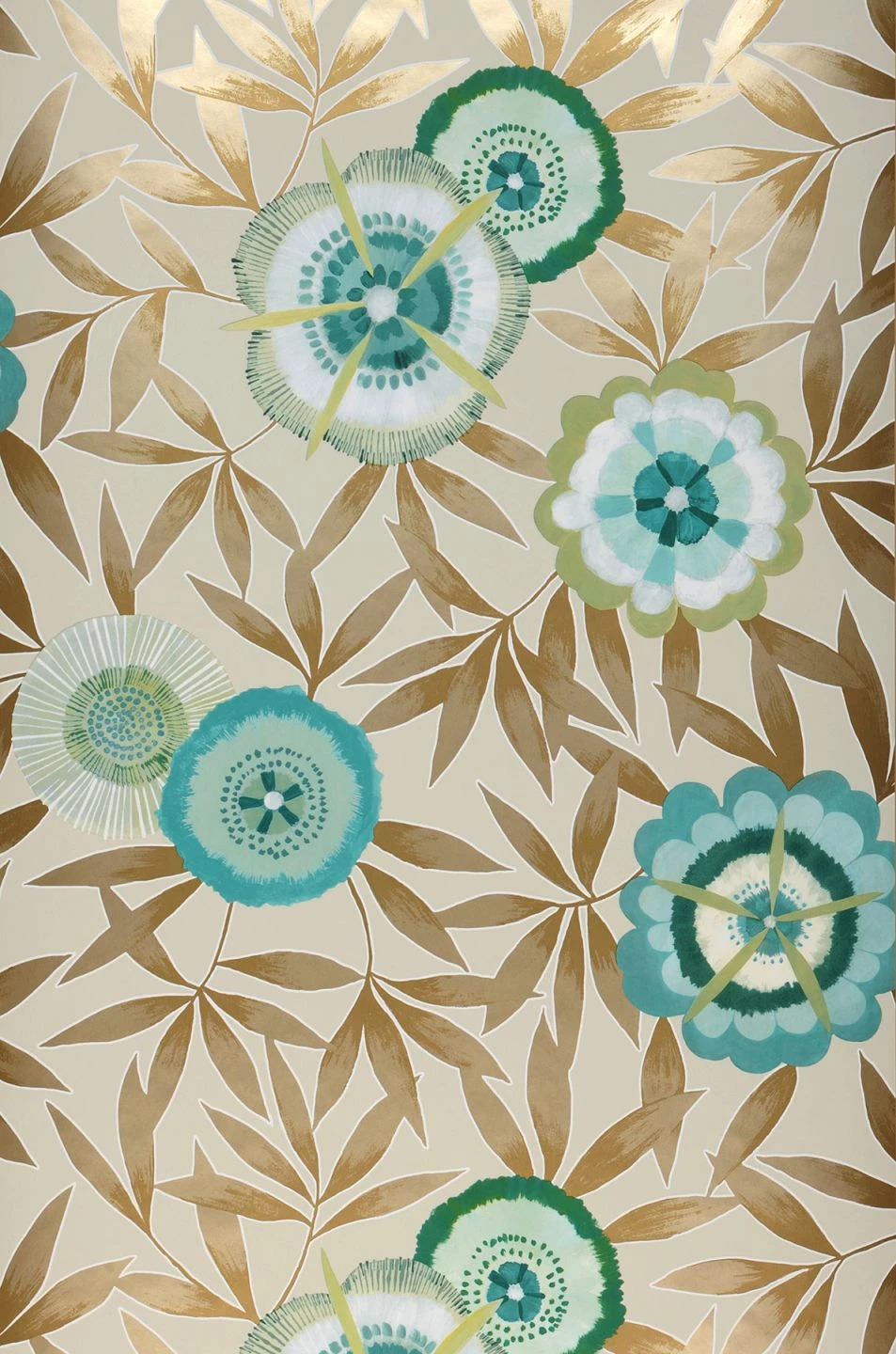 Tapete Sefina Türkisblau 1 Tapete Sefina Türkisblau