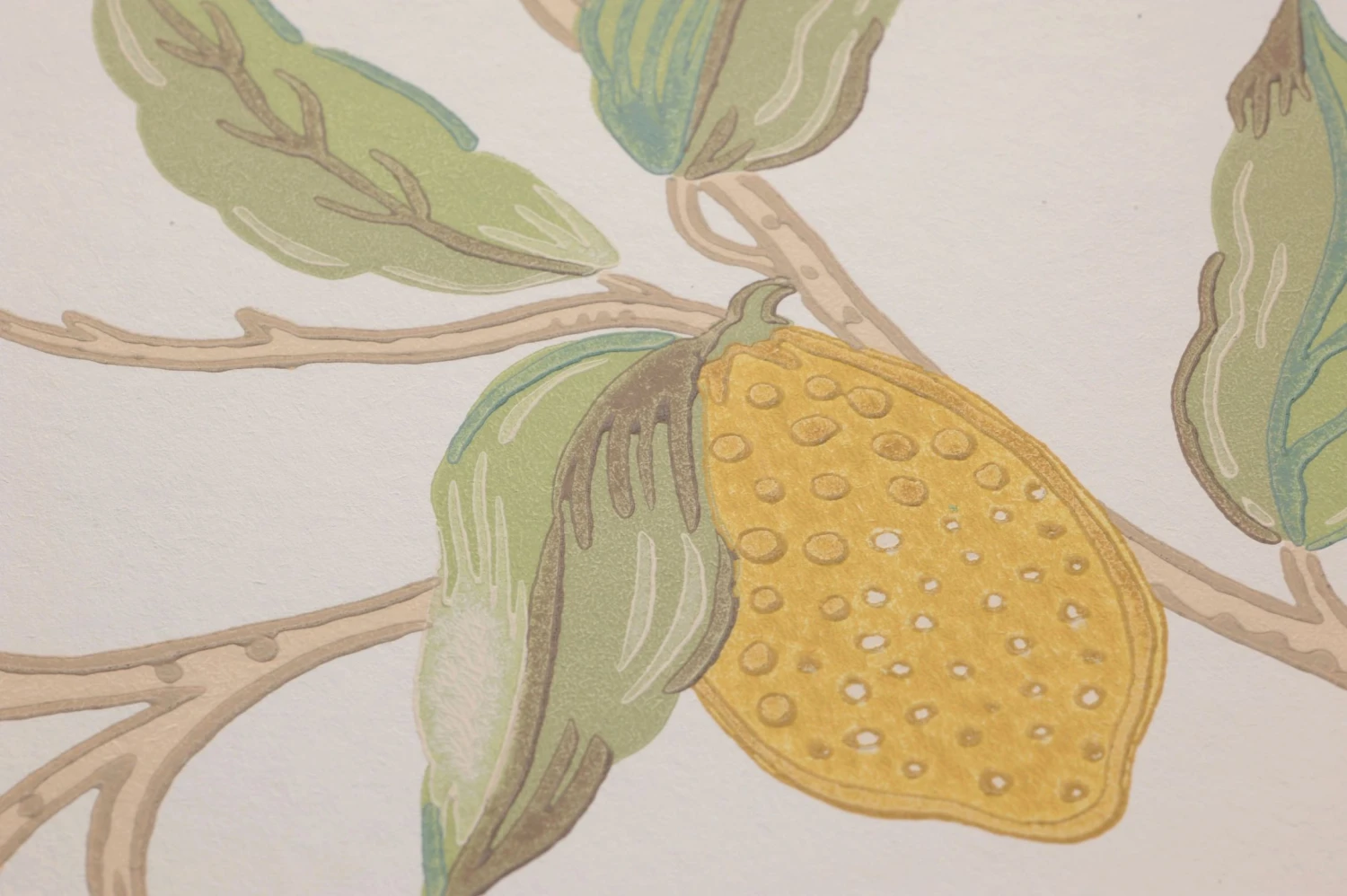 Tapete Lemon Tree Cremeweiss 2 Tapete Lemon Tree Cremeweiss – Bild 2