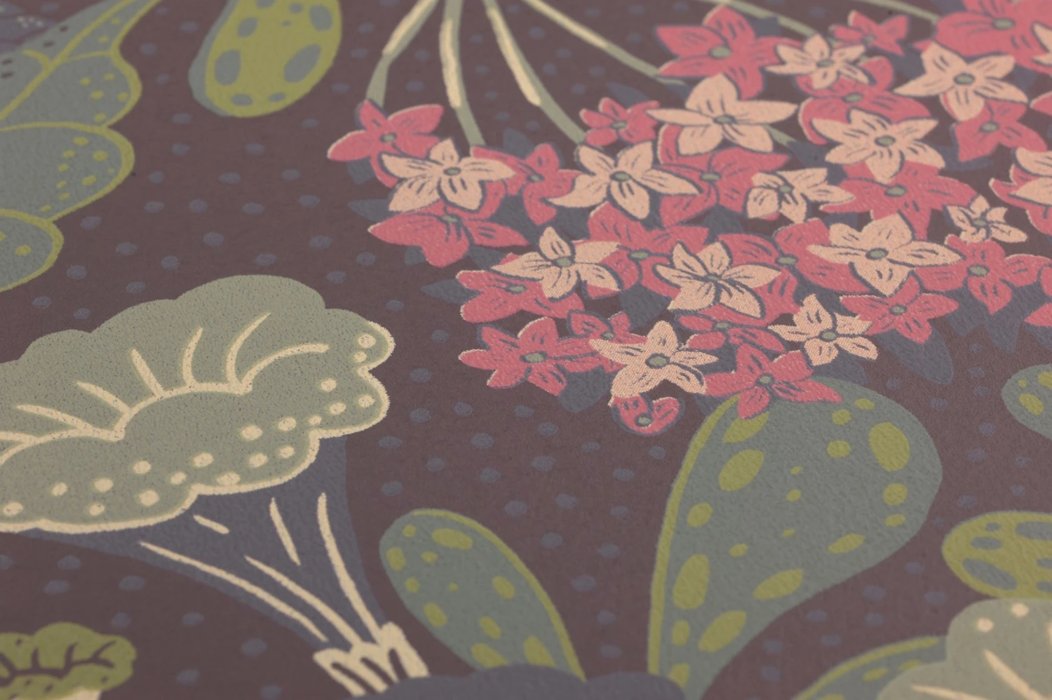 Tapete Flowery Graubraun 2 Tapete Flowery Graubraun – Bild 2