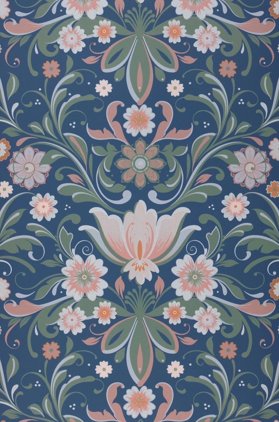 Tapete Sanna Azurblau 1 Tapete Sanna Azurblau