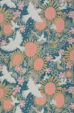 Tapete Monica Ozeanblau