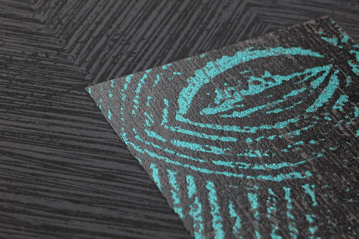 Tapete Orest Türkisblau Schimmer 3 Tapete Orest Türkisblau Schimmer – Bild 3