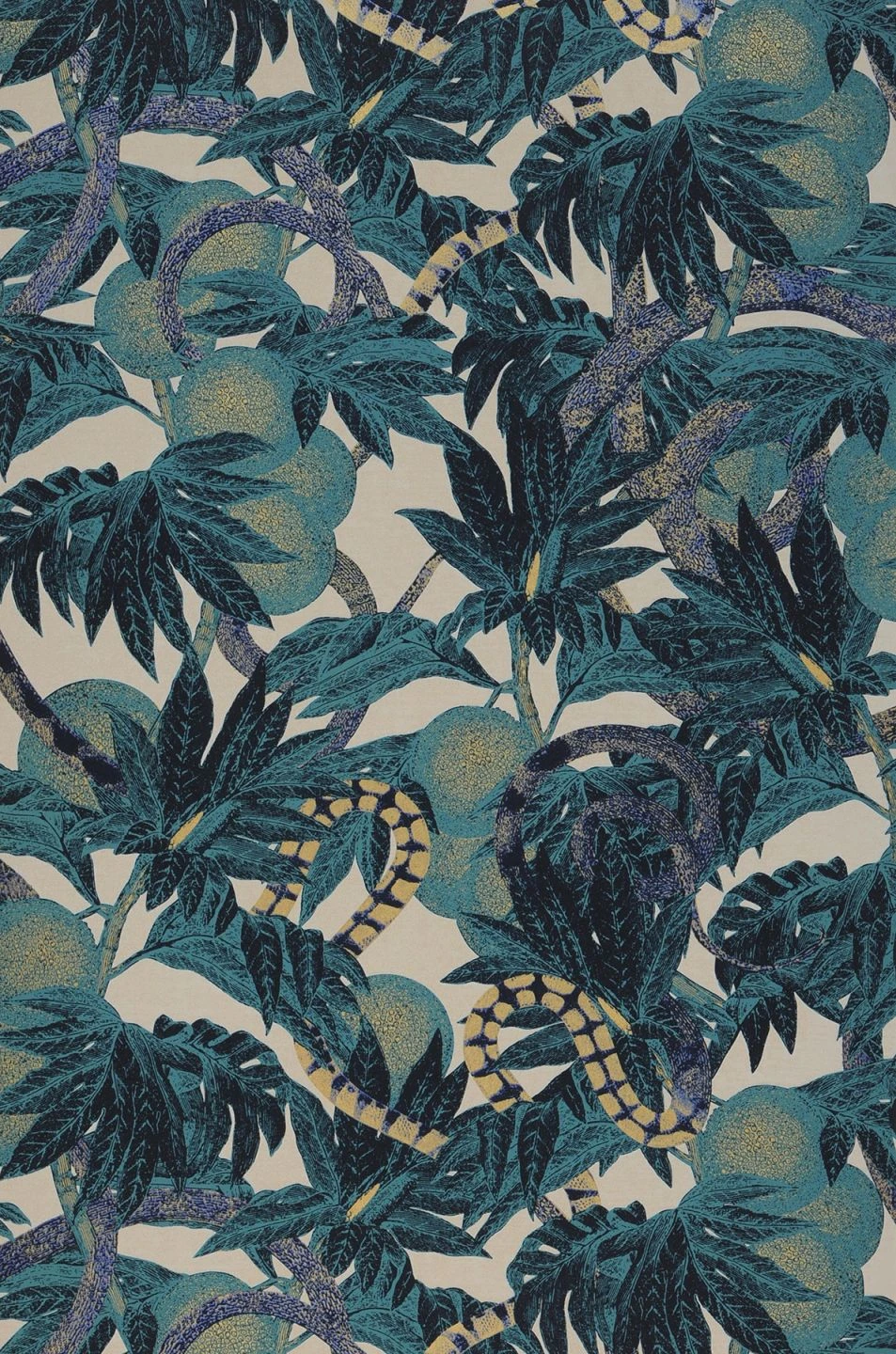 Tapete Jungle Snakes Wasserblau 2 Tapete Jungle Snakes Wasserblau – Bild 2