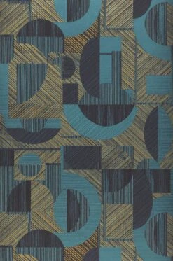 Tapete Paseo Türkisblau Schimmer -Tapetengeschäft 625902 A Paseo 2880x1440