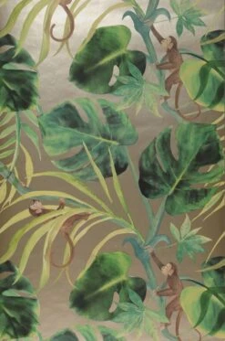 Tapete Jungle Jim Rosé Gold Schimmer