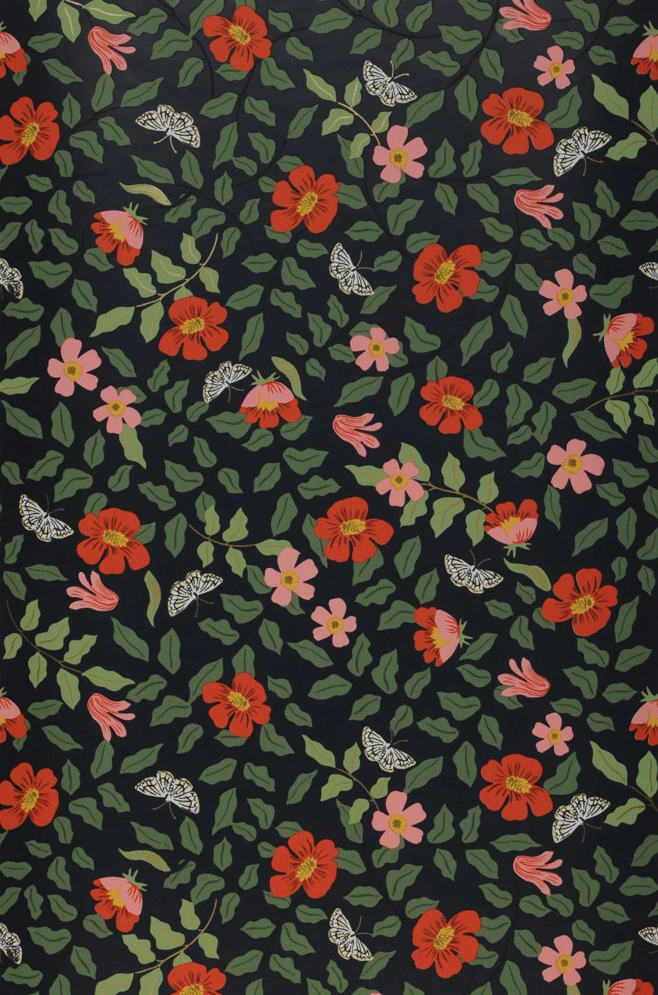 Selbstklebende Tapete Primrose Field Schwarzblau 1 Selbstklebende Tapete Primrose Field Schwarzblau