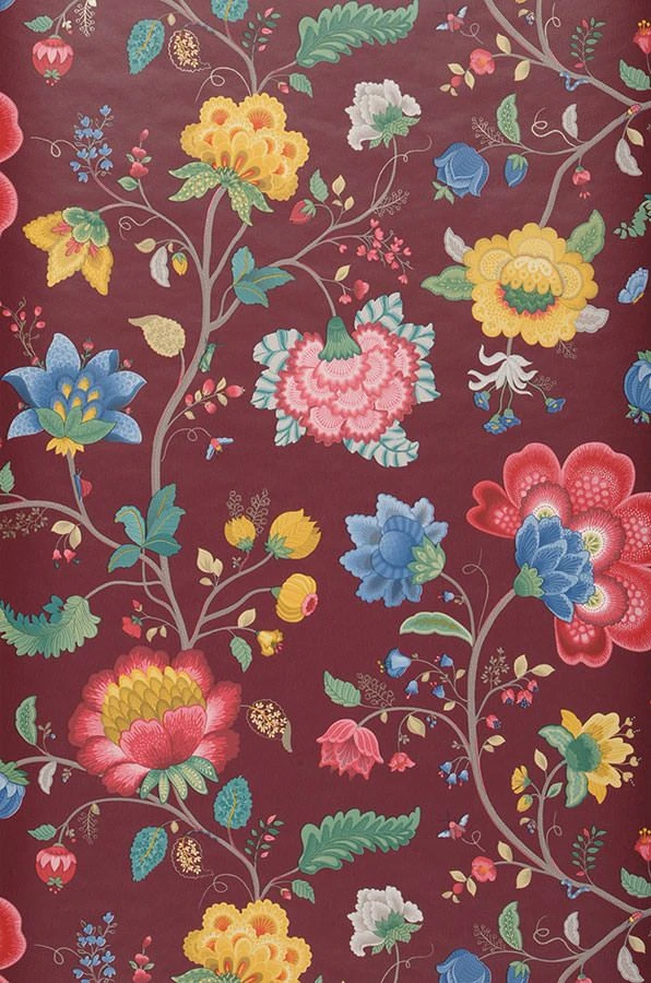 Tapete Belisama Weinrot 2 Tapete Belisama Weinrot – Bild 2