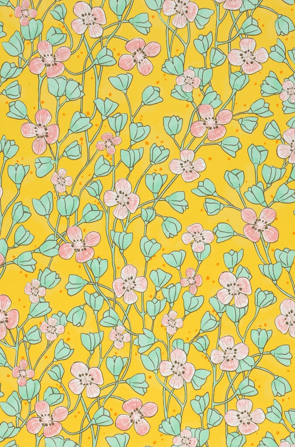 Tapete Videnna Gelb 2 Tapete Videnna Gelb – Bild 2