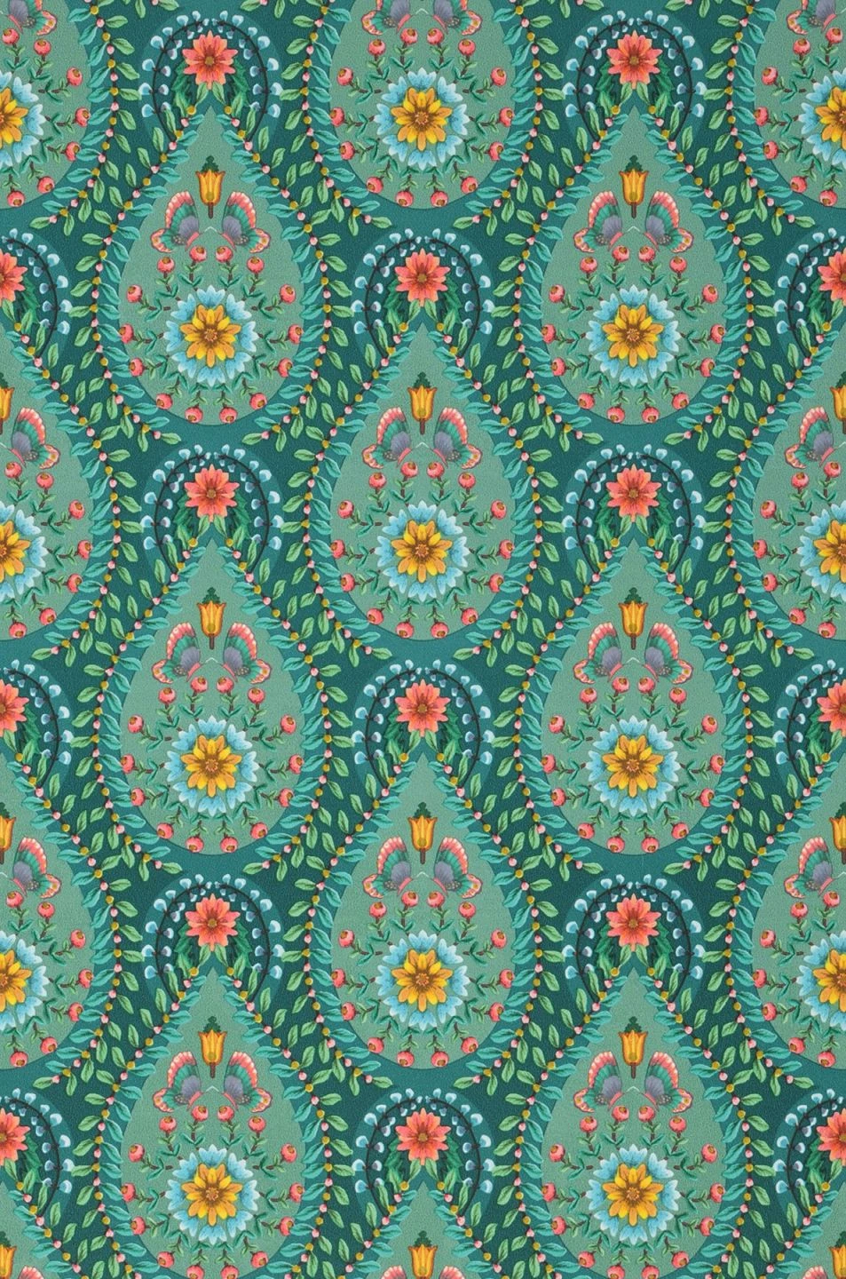 Tapete Imaginarium Dunkelgrün 2 Tapete Imaginarium Dunkelgrün – Bild 2