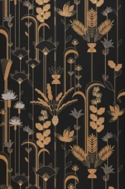 Tapete Cordia Schwarzgrau