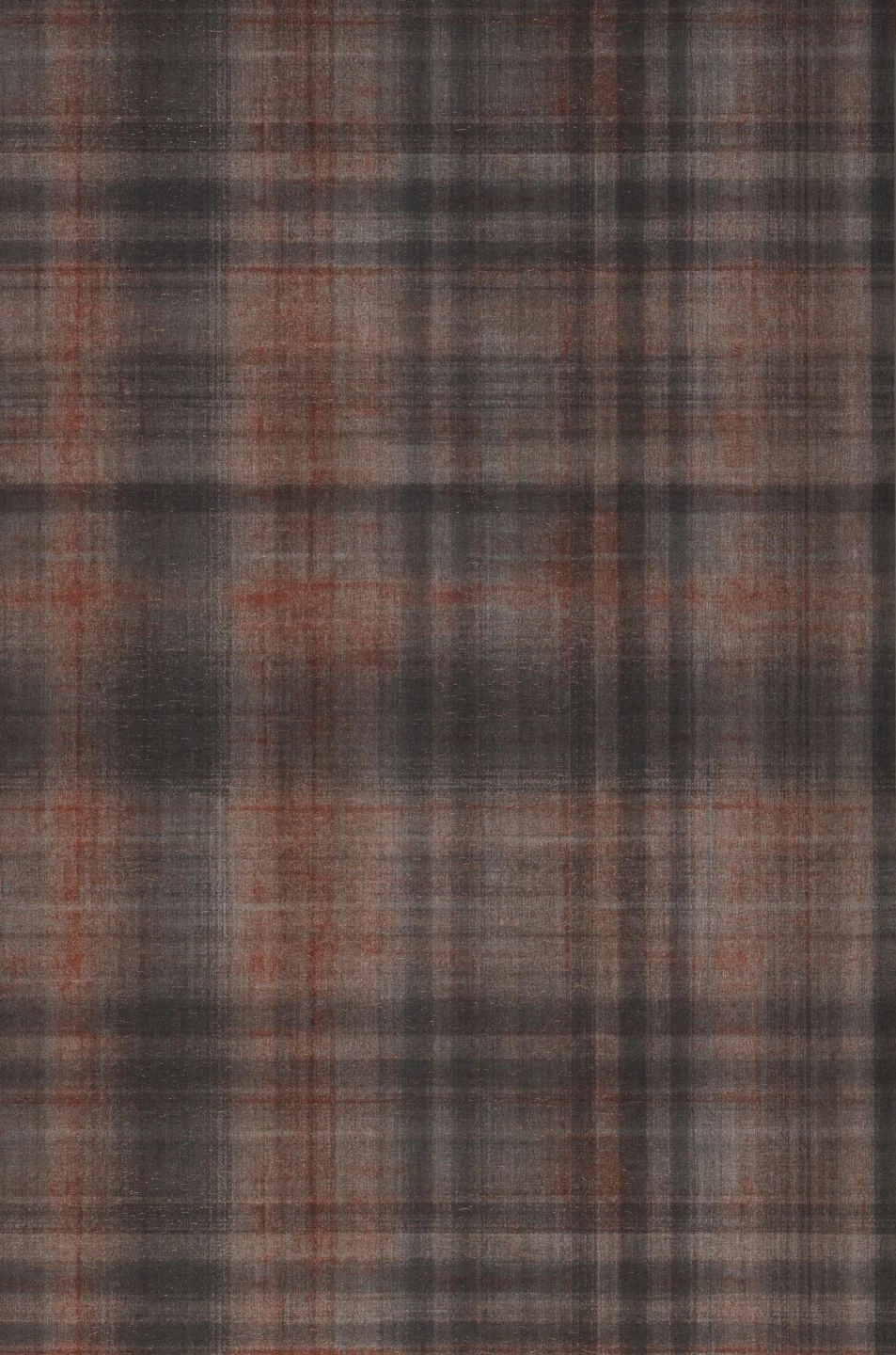 Tapete Shabby Tartan Kupferbraun 2 Tapete Shabby Tartan Kupferbraun - Image 2