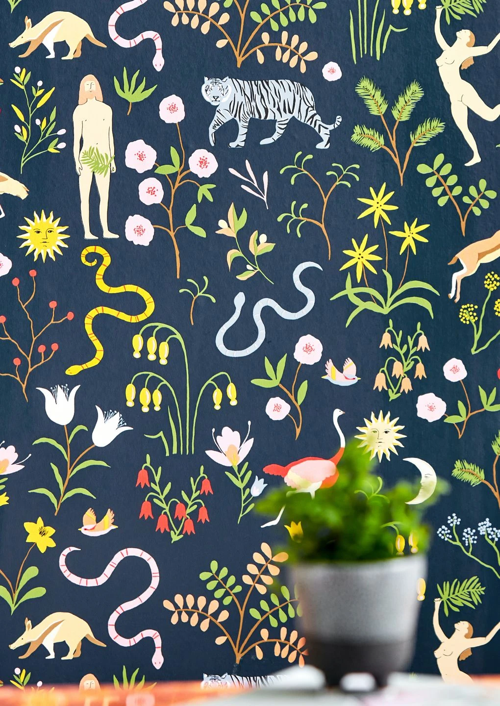 Tapete Adam And Eve Stahlblau 1 Tapete Adam And Eve Stahlblau