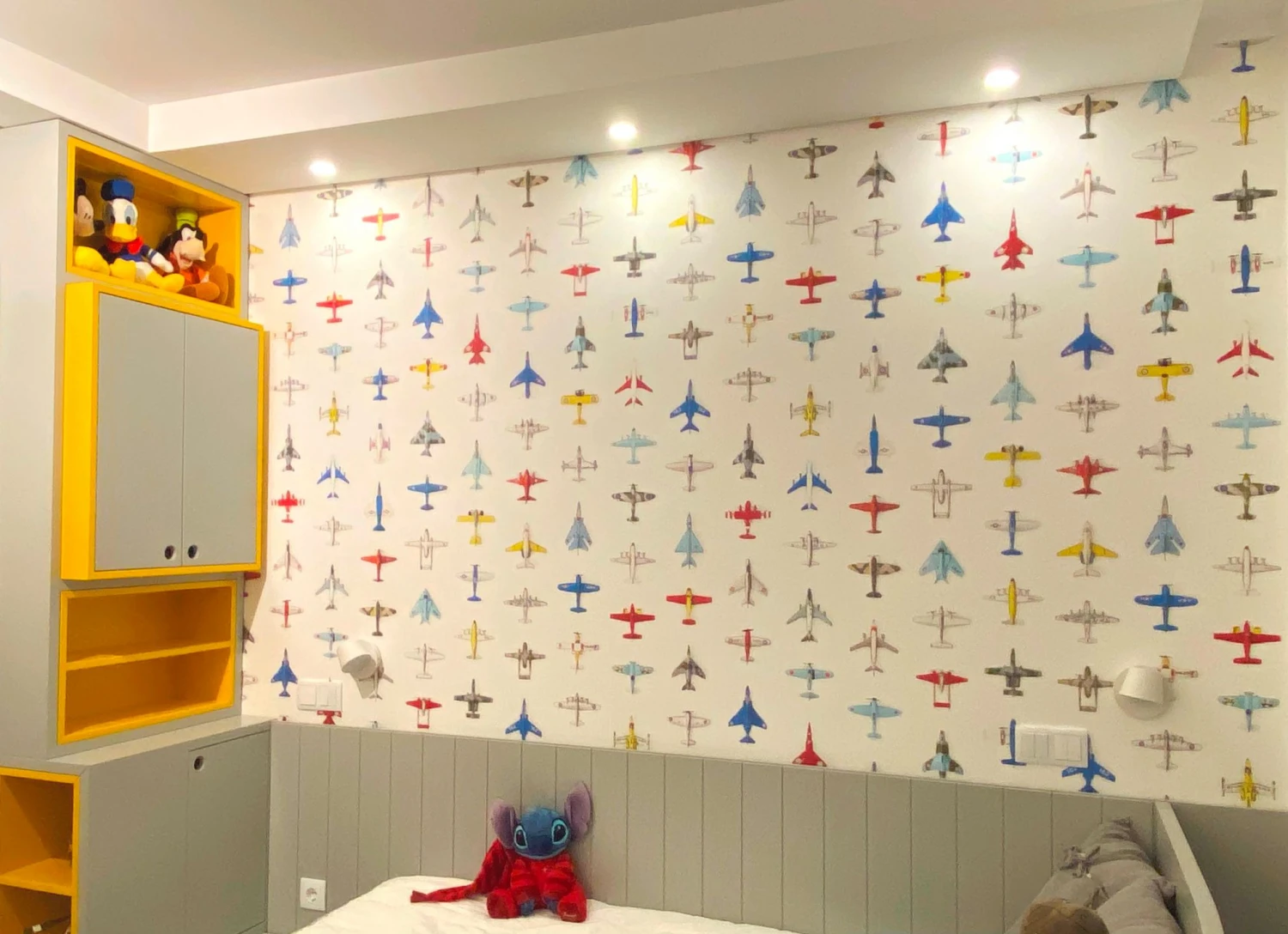 Tapete Airplanes 01 Weiss 4 Tapete Airplanes 01 Weiss – Bild 4