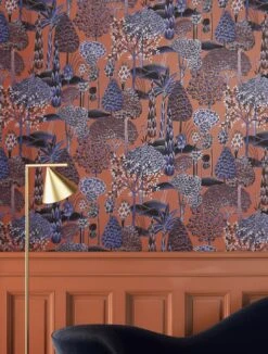 Tapete Akari Kupferbraun -Tapetengeschäft Akari B 626142 2880x1440