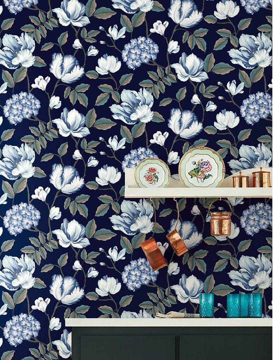 Tapete Alba Dunkelblau 4 Tapete Alba Dunkelblau - Image 4