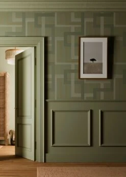 Tapete Alcamo Blassgrüngrau 7 Tapete Alcamo Blassgrüngrau -Tapetengeschäft Alcamo B 431791 2880x1440