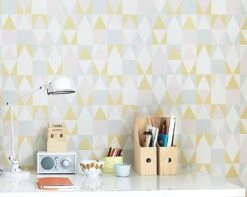 Tapete Alice Zitronengelb