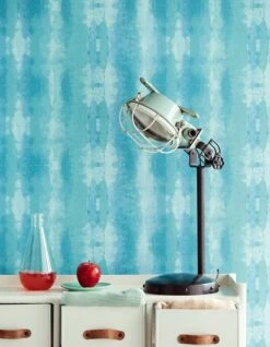 Tapete Alika Türkisblau 7 Tapete Alika Türkisblau -Tapetengeschäft Alika A 821524 2880x1440