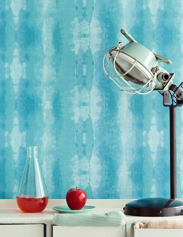 Tapete Alika Türkisblau 1 Tapete Alika Türkisblau