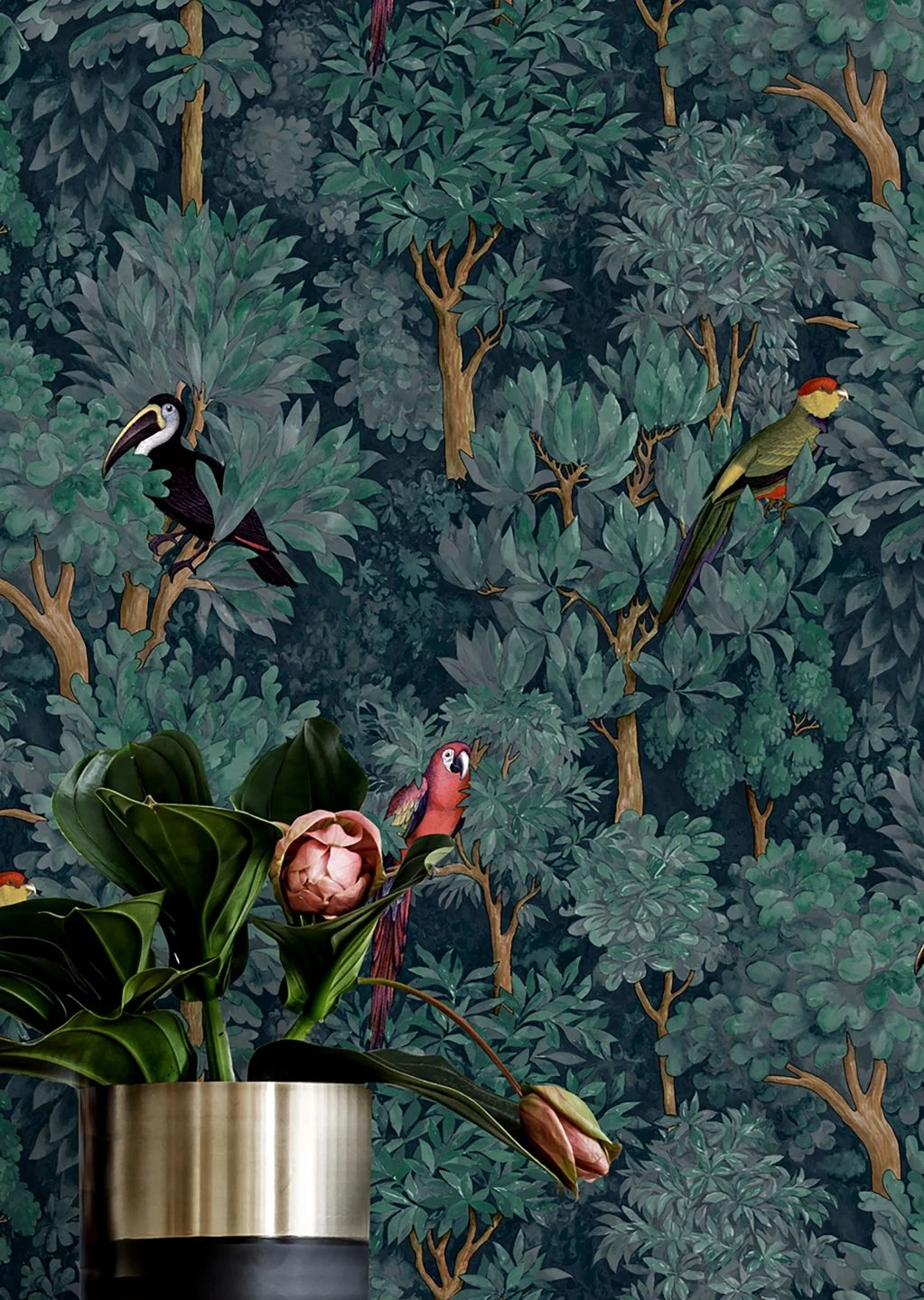 Tapete Amadori Grünblau 1 Tapete Amadori Grünblau