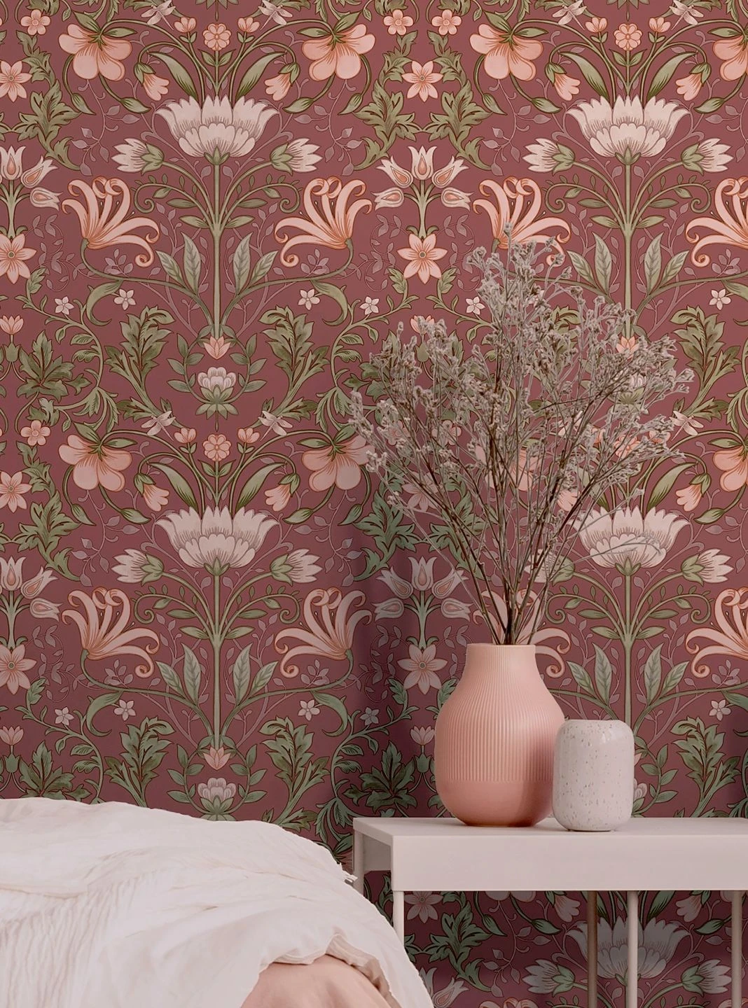 Tapete Andana Weinrot 1 Tapete Andana Weinrot