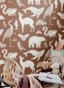 Ferm LIVING Tapete Animal Beigebraun 6 Ferm LIVING Tapete Animal Beigebraun -Tapetengeschäft Animal B 420262 2880x1440