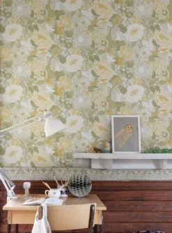 Tapete Annika Olivgrün -Tapetengeschäft Annika B 485382 2880x1440