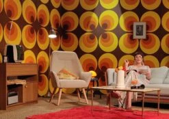 Tapete Apollo Orange -Tapetengeschäft Apollo K 370000 2880x1440