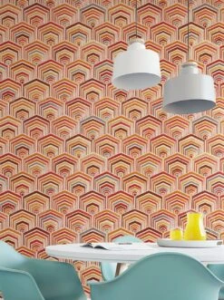 Tapete Baccara Orange 7 Tapete Baccara Orange -Tapetengeschäft Baccara B 431721 2880x1440