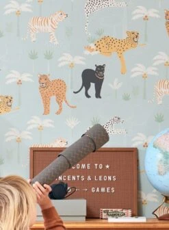 Tapete Black Panther Hellminttürkis