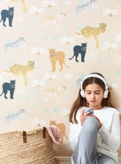 Tapete Black Panther Hellbeigerot