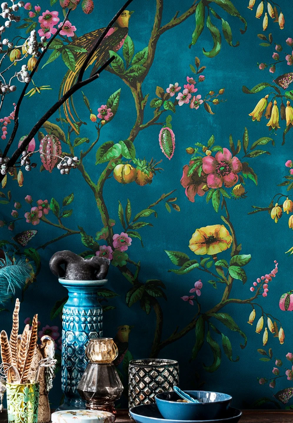 Tapete Camille Ozeanblau 1 Tapete Camille Ozeanblau